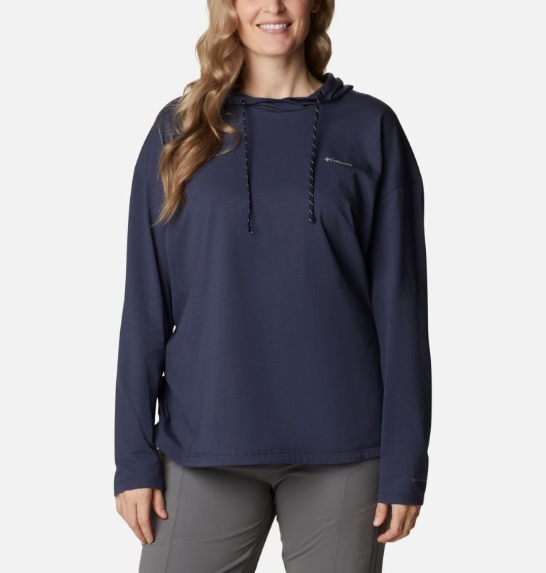 Columbia Sun Trek Pullover Hettegensere Dame Marineblå | Plus Size 27516Y